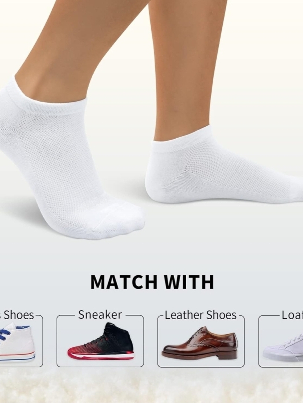 SIXDAYSOX 8/6 Pack Mens Ankle Socks Low Cut Comfort Casual Socks Size L - Picture 6 of 6